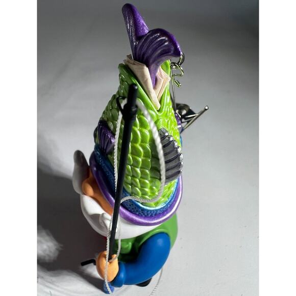 Vintage Christmas Ornaments Hallmark 2004 Fisherman Santa Claus Fun Fish on Head - Picture 9 of 9